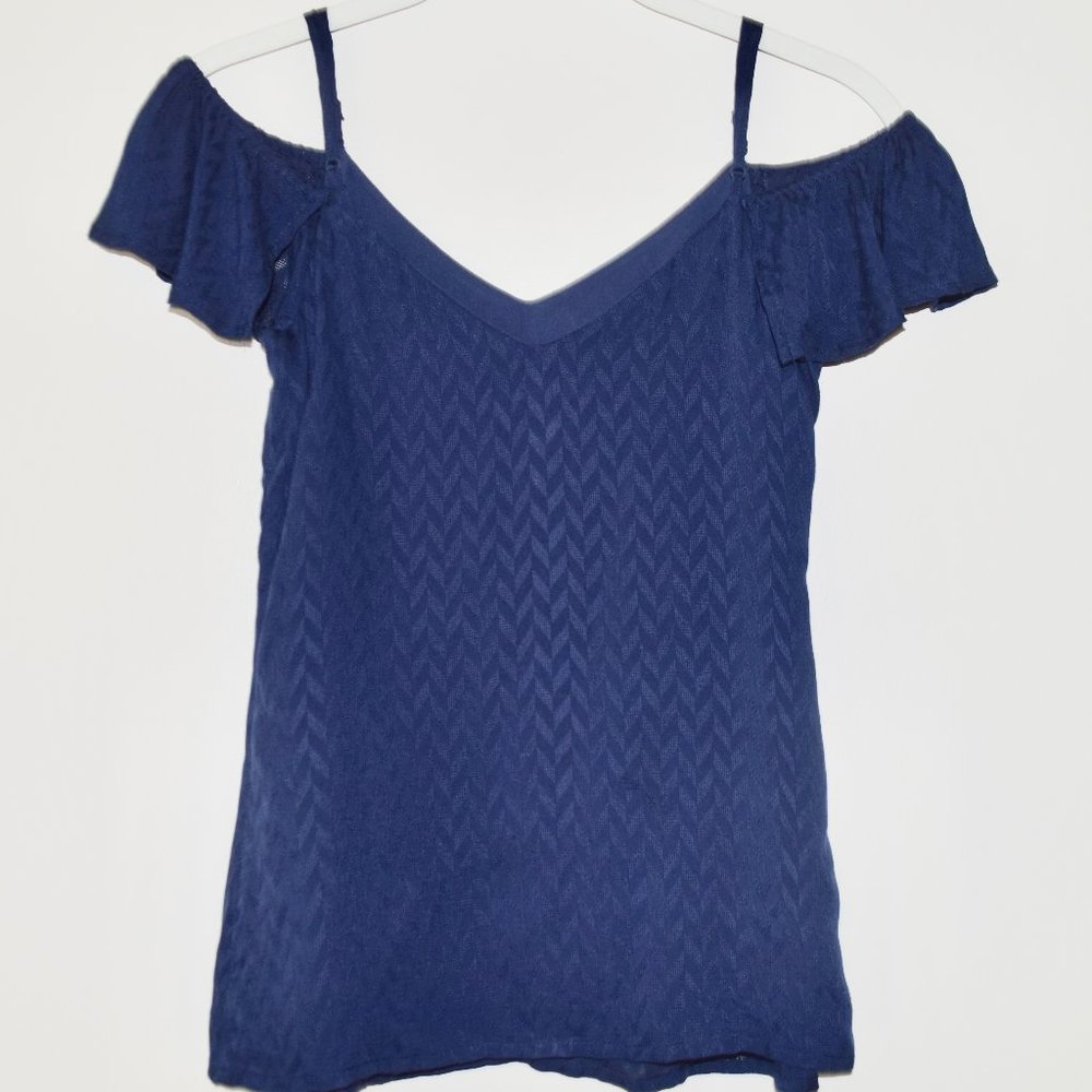 NEW Candie's V-Neck Cold Shoulder Top - XS